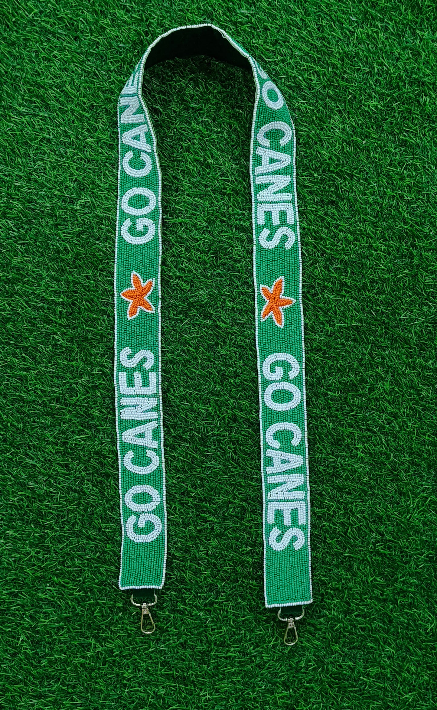 Beaded Purse Straps – Alabama, Kansas Jayhawks, USM Golden Eagles, Texas Longhorns, Miami Hurricanes, Creighton Bluejays, Alabama State Hornets