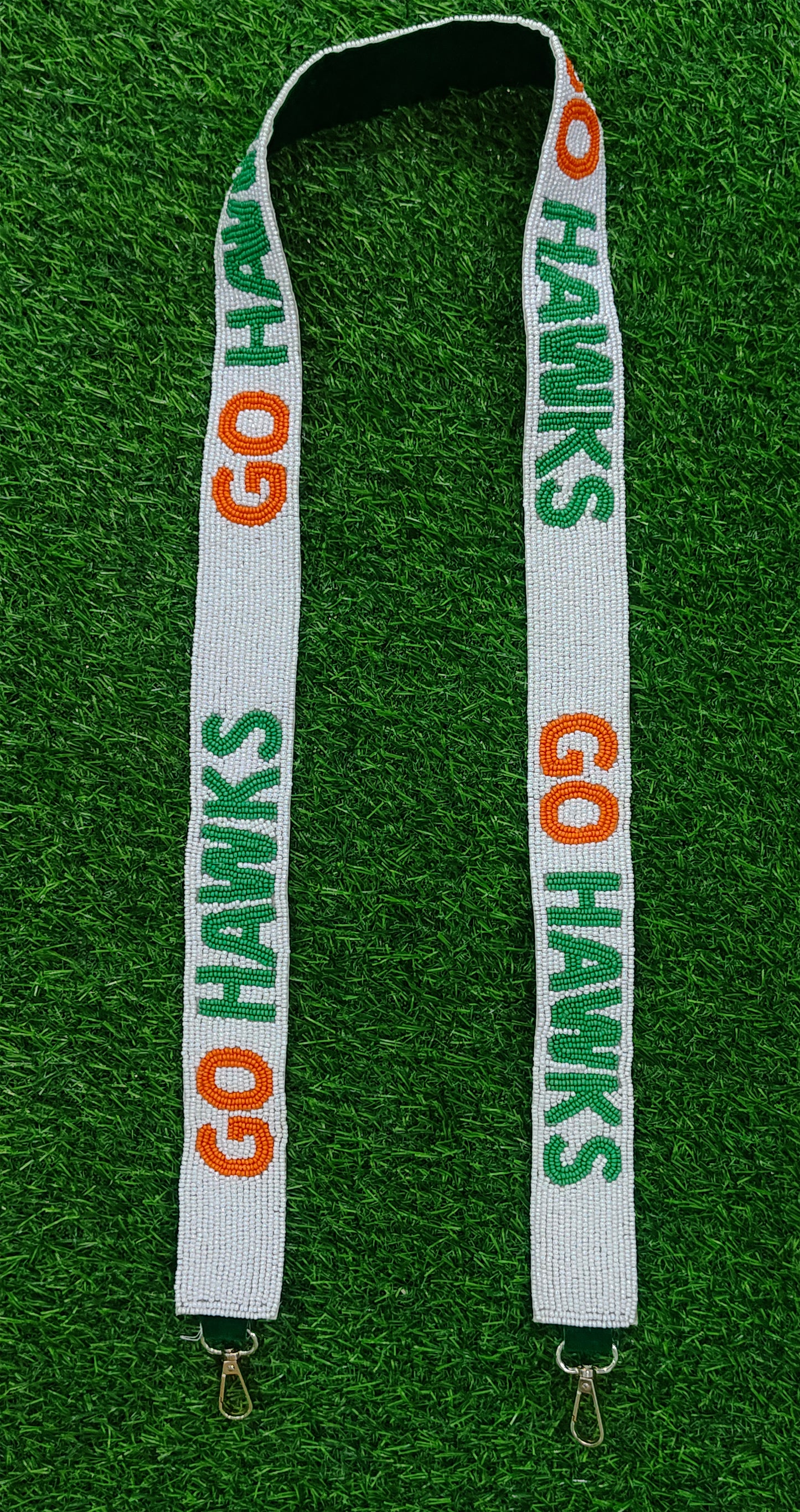 Game Day Beaded Purse Straps – USC Trojans, Geaux Tigers, Orange Rays #OC4L, Saints, Go Jackets, Go Panthers, Go Hawks, Anchor Down – 47 Inches Long, 1.5 Inches Wide