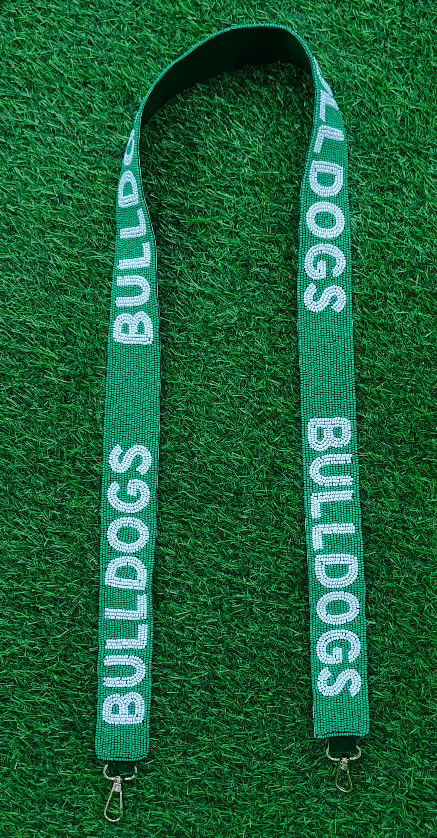 47-Inch Beaded Purse Straps - SMU, GO BRONCOS, SHILOH SAINTS, GOPACK, JSU TIGERS, HOOK'EM, BULLDOGS, TCU CHEER MOM - 1.5 Inches Wide