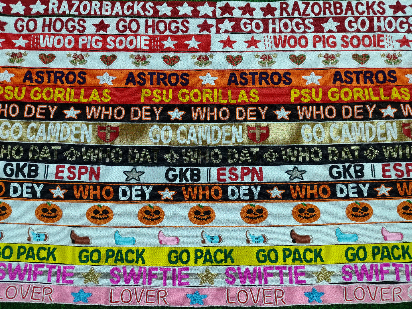 Custom Beaded Purse Strap For Gameday And Crossbody replacement