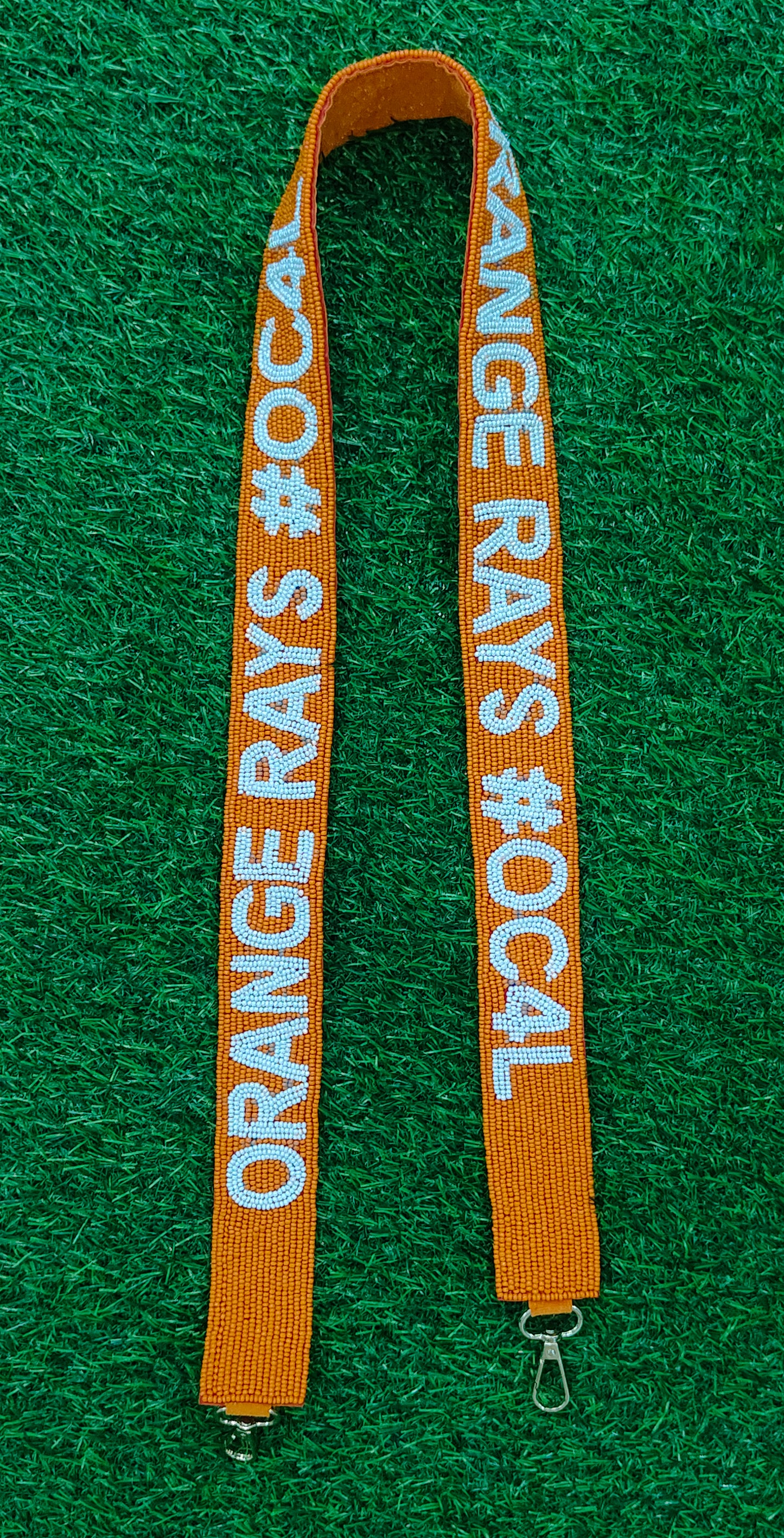 Game Day Beaded Purse Straps – USC Trojans, Geaux Tigers, Orange Rays #OC4L, Saints, Go Jackets, Go Panthers, Go Hawks, Anchor Down – 47 Inches Long, 1.5 Inches Wide