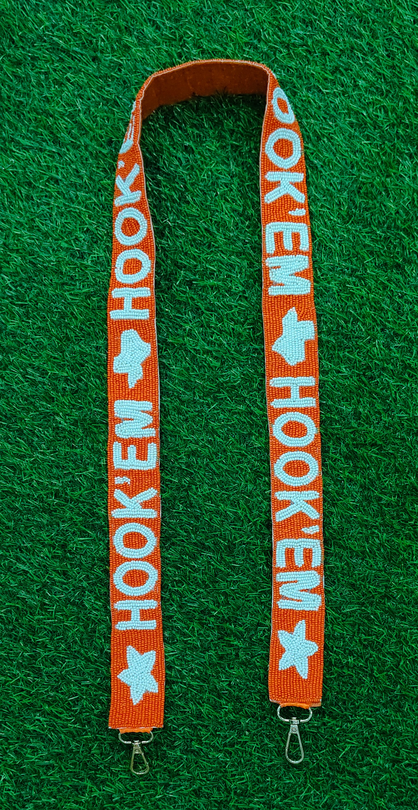 Beaded Purse Straps – Alabama, Kansas Jayhawks, USM Golden Eagles, Texas Longhorns, Miami Hurricanes, Creighton Bluejays, Alabama State Hornets