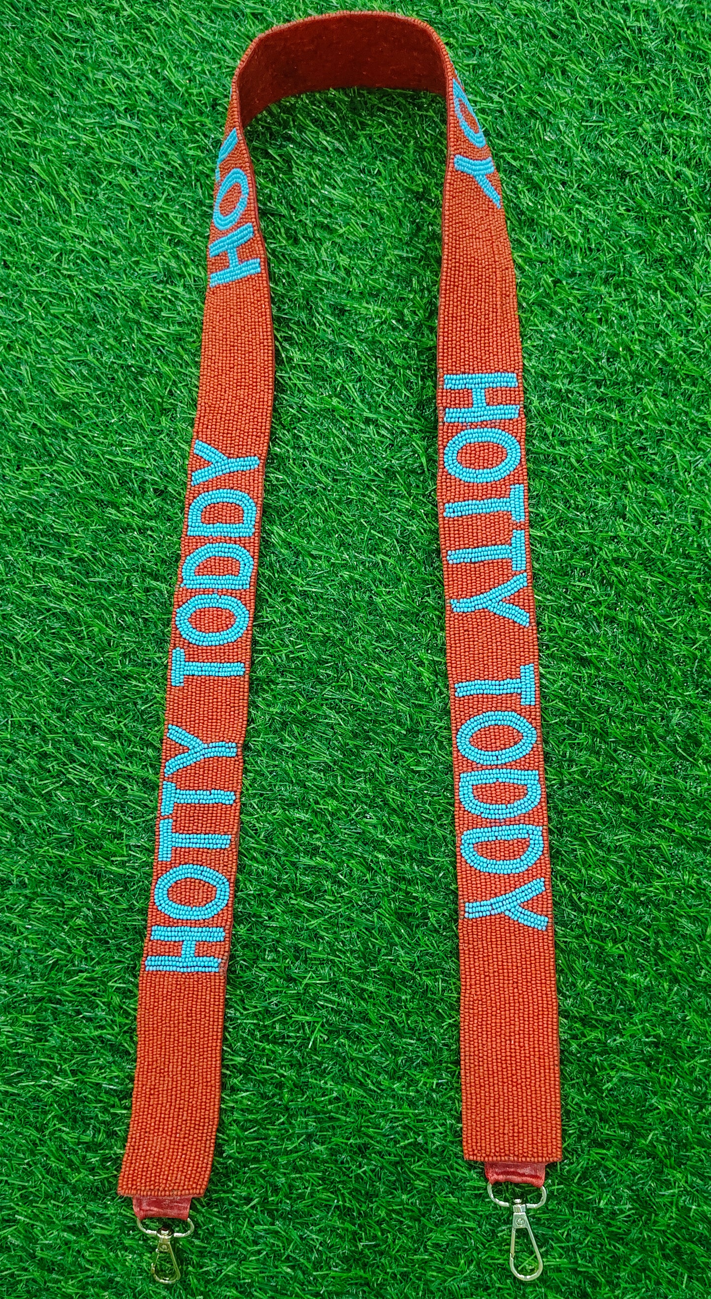 Beaded Purse Straps – Go Cats, Howl Yes, Go Knights, Carolina Gamecocks, Go Hokies, Ole Miss, Hotty Toddy (47" x 1.5")