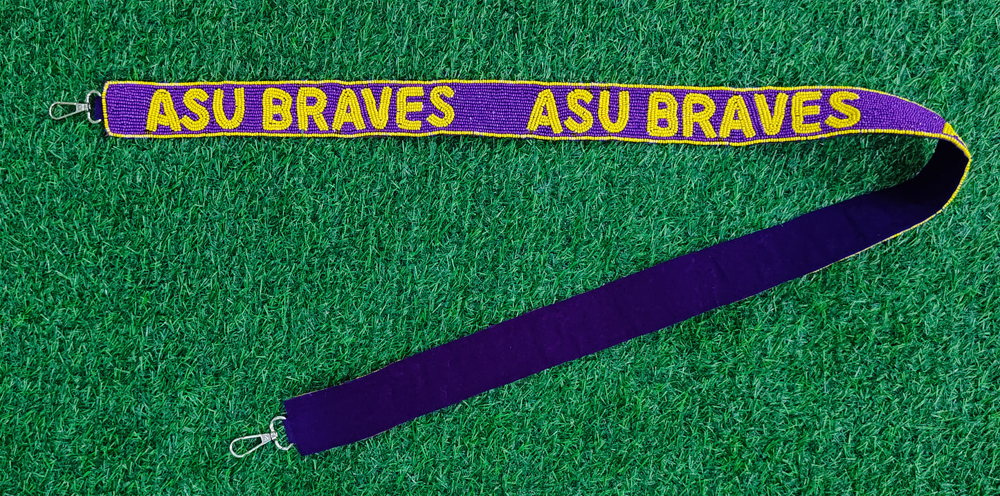 Beaded Purse Straps – PSU Gorillas, Guns Up Rangers, HBTD, ASU Braves, Woo Damn Pig, Samford Bulldogs, Katy Tigers, Clemson Tigers