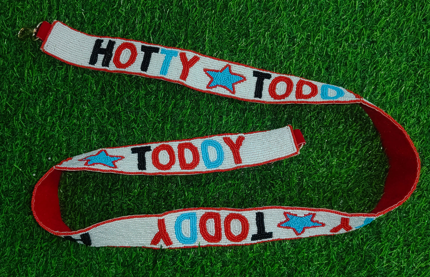 Beaded Purse Straps – Go Cats, Howl Yes, Go Knights, Carolina Gamecocks, Go Hokies, Ole Miss, Hotty Toddy (47" x 1.5")