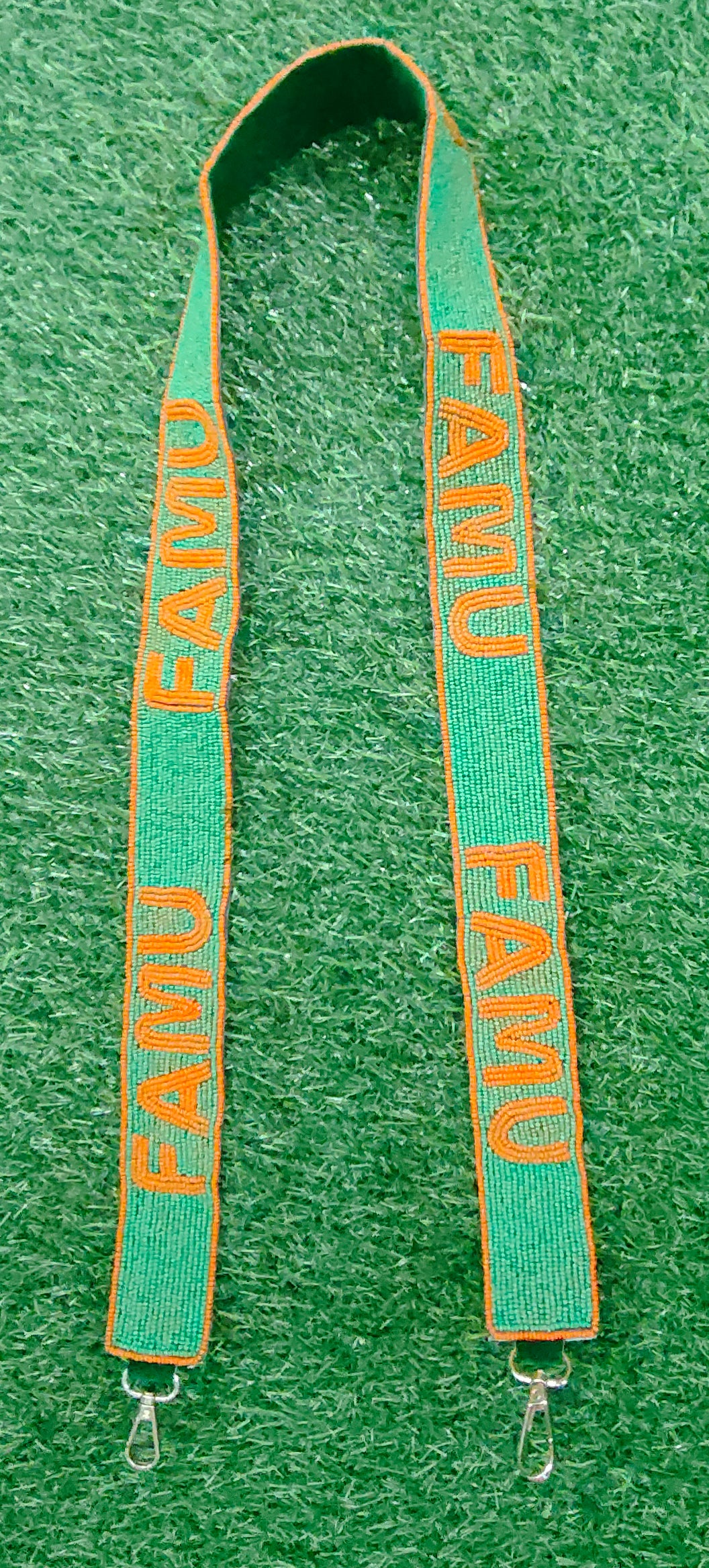 Game Day Beaded Purse Straps – Badgers, Sic ‘Em Bears, Go Boys, FAMU, EKU Colonels, Go Lions, Go Spartans, STTDB Play Neck – 47 Inches Long, 1.5 Inches Wide