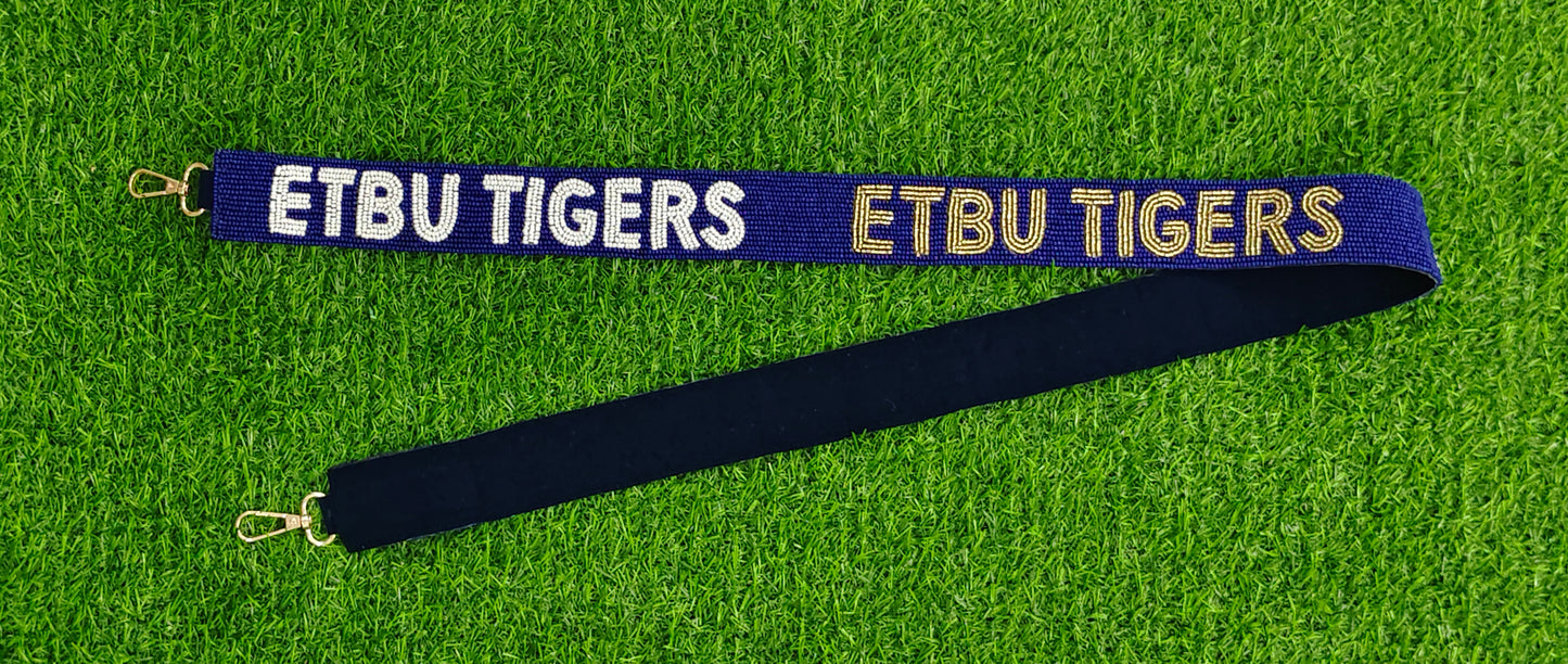 Beaded Purse Straps – UC Bearcats, DBU Patriots, Stockton Stallions, Go Bears MU, Celtics, Panthers, Go Vipers, ETBU Tigers Shoulder Straps