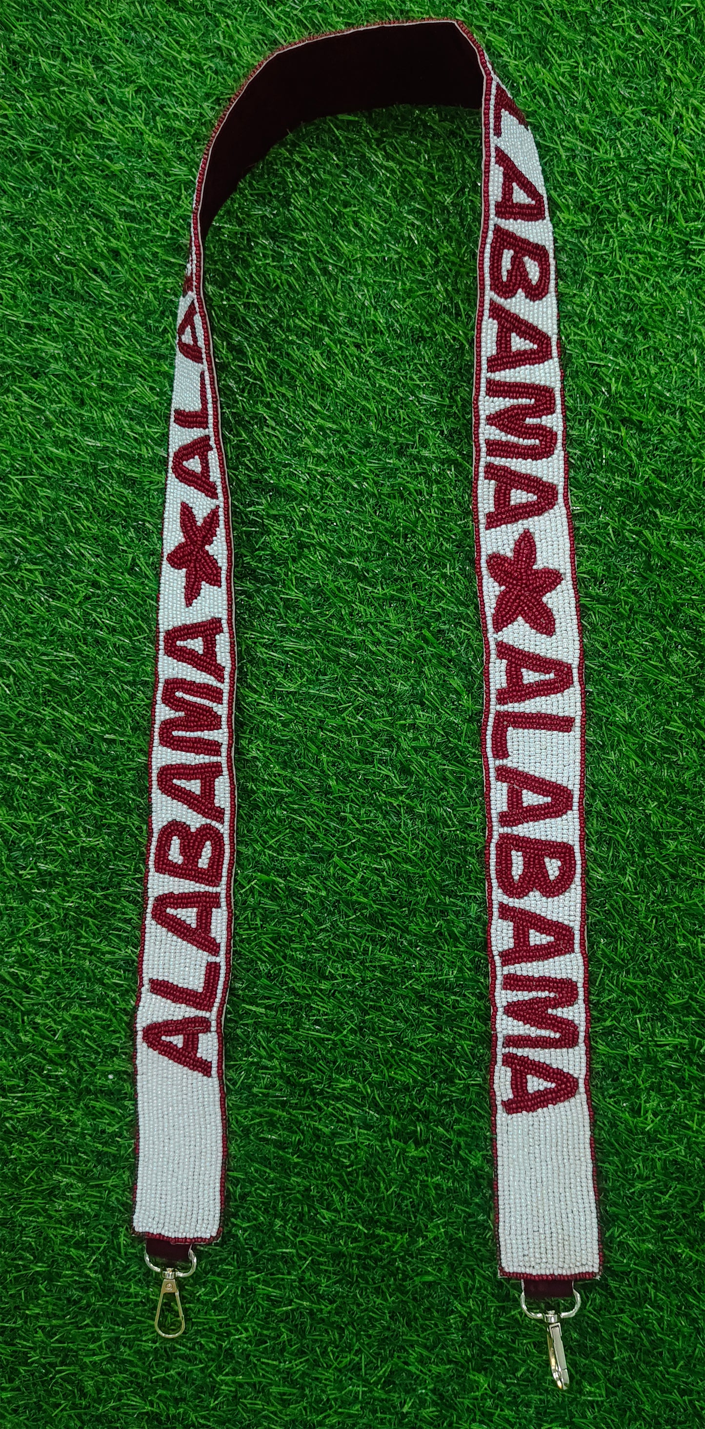 Beaded Purse Straps – Go Braves, Tennessee, Go Frogs, Pittsburgh Pirates, K-State, Alabama, Roll Tide (47" x 1.5")