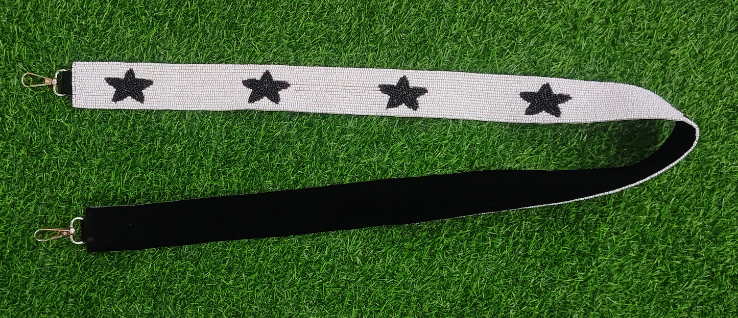 Beaded Purse Straps – EKU Colonels, Cheer Athletics, Geaux Tigers, Riff Ram, Tennessee, Paw Print, Black Stars, Lightning Bolt Shoulder Straps
