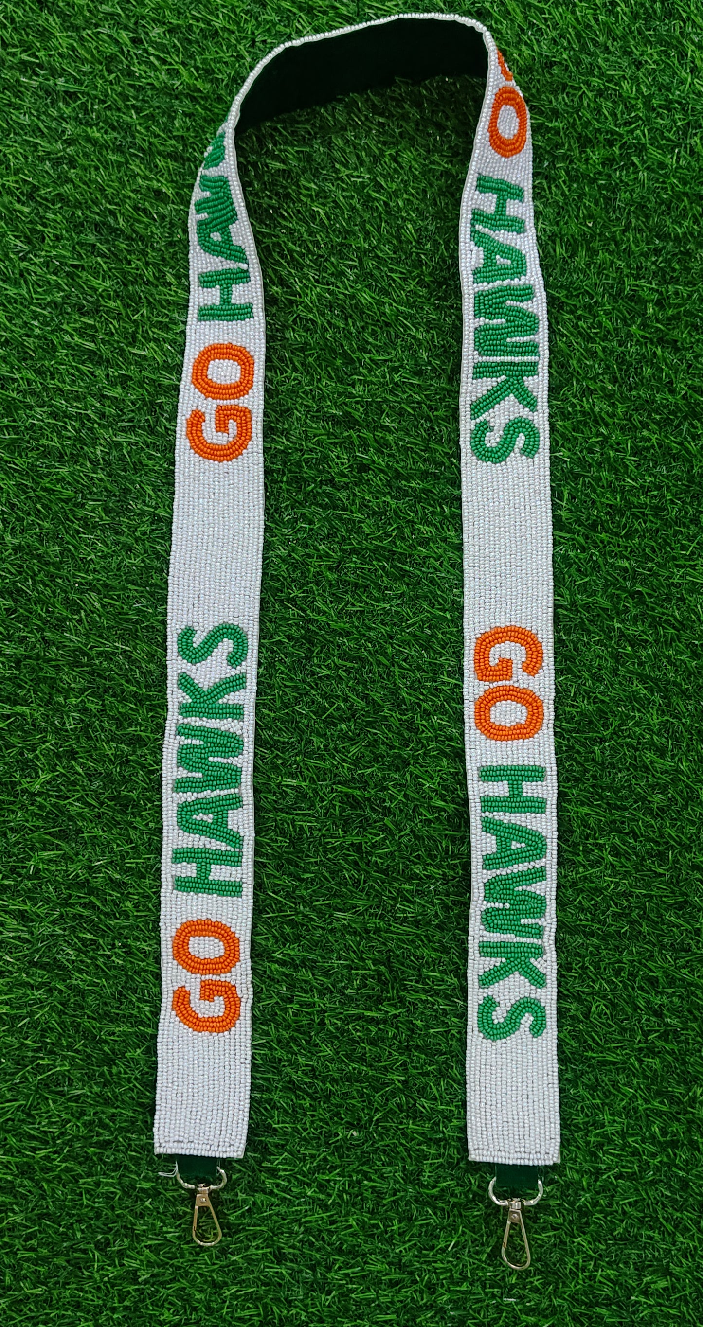 Game Day Beaded Purse Straps – USC Trojans, Geaux Tigers, Orange Rays #OC4L, Saints, Go Jackets, Go Panthers, Go Hawks, Anchor Down – 47 Inches Long, 1.5 Inches Wide