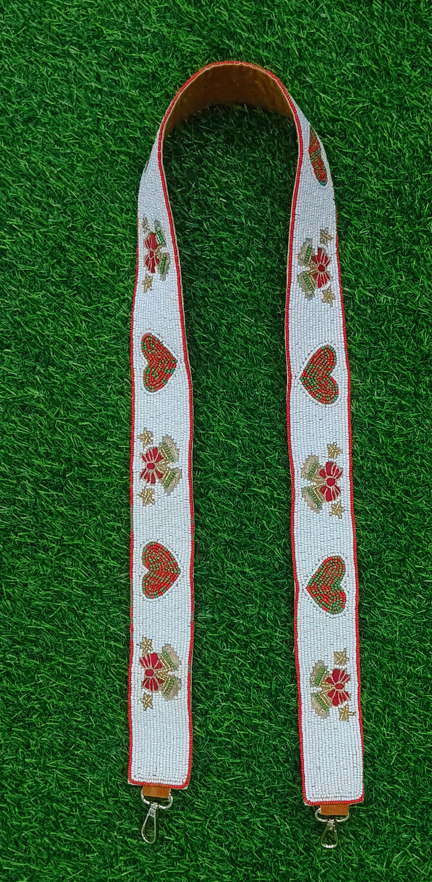 Beaded Purse Straps – GKB | ESPN, LXXXVI INTERNATIONAL RICE FESTIVAL QUEEN, MRS. MCMINN, GO CAMDEN, DODD #24, MICKEY & CO., and Heart & Floral Design (47" Long, 1.5" Wide)