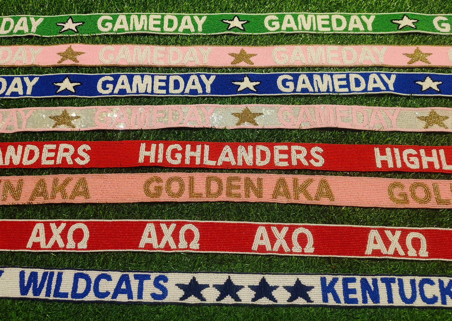 Beaded Purse Straps – GAMEDAY, HIGHLANDERS, GOLDEN AKA, AXΩ, KENTUCKY WILDCATS Bag Straps