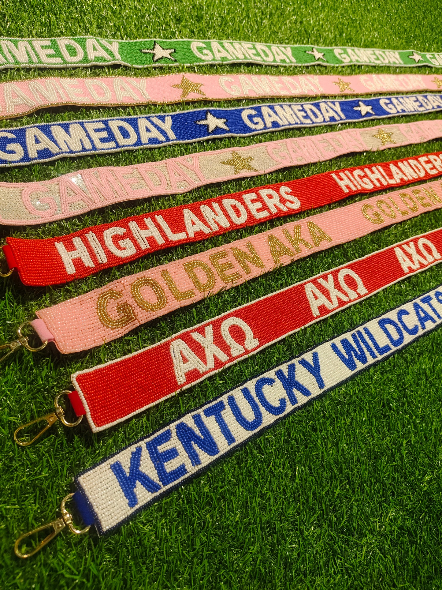 Beaded Purse Straps – GAMEDAY, HIGHLANDERS, GOLDEN AKA, AXΩ, KENTUCKY WILDCATS Bag Straps