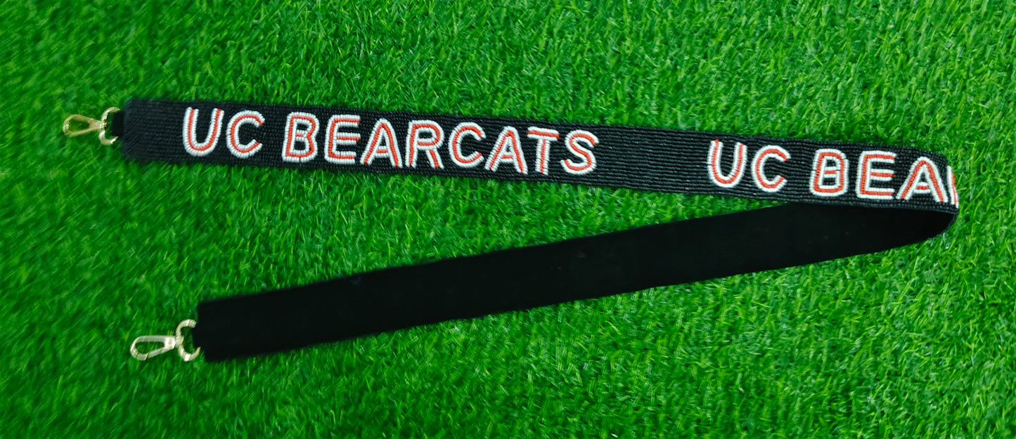 Beaded Purse Straps – UC Bearcats, DBU Patriots, Stockton Stallions, Go Bears MU, Celtics, Panthers, Go Vipers, ETBU Tigers Shoulder Straps