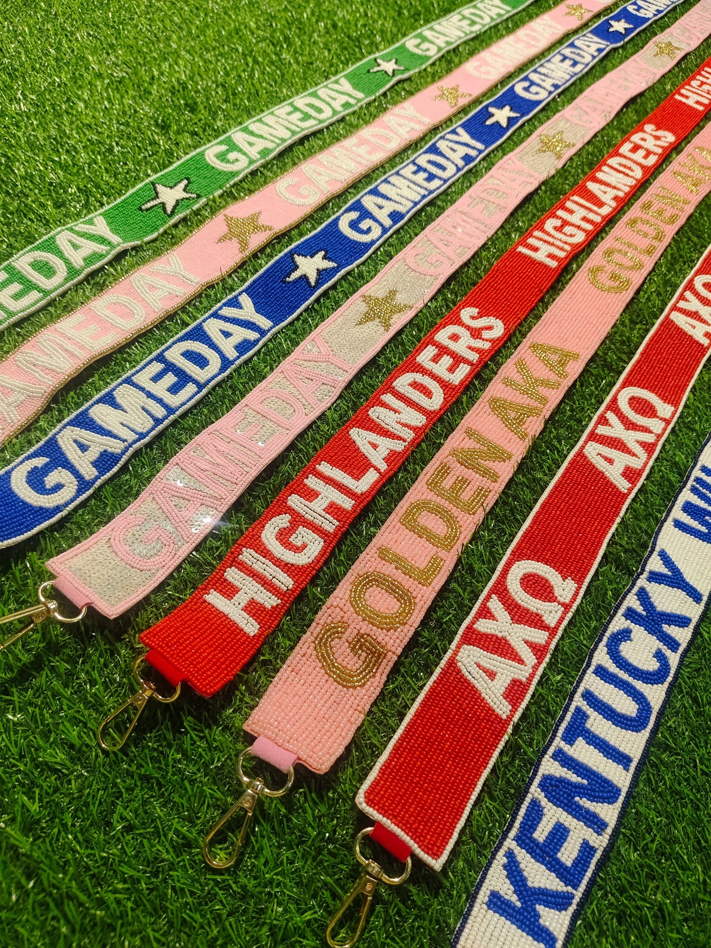Beaded Purse Straps – GAMEDAY, HIGHLANDERS, GOLDEN AKA, AXΩ, KENTUCKY WILDCATS Bag Straps