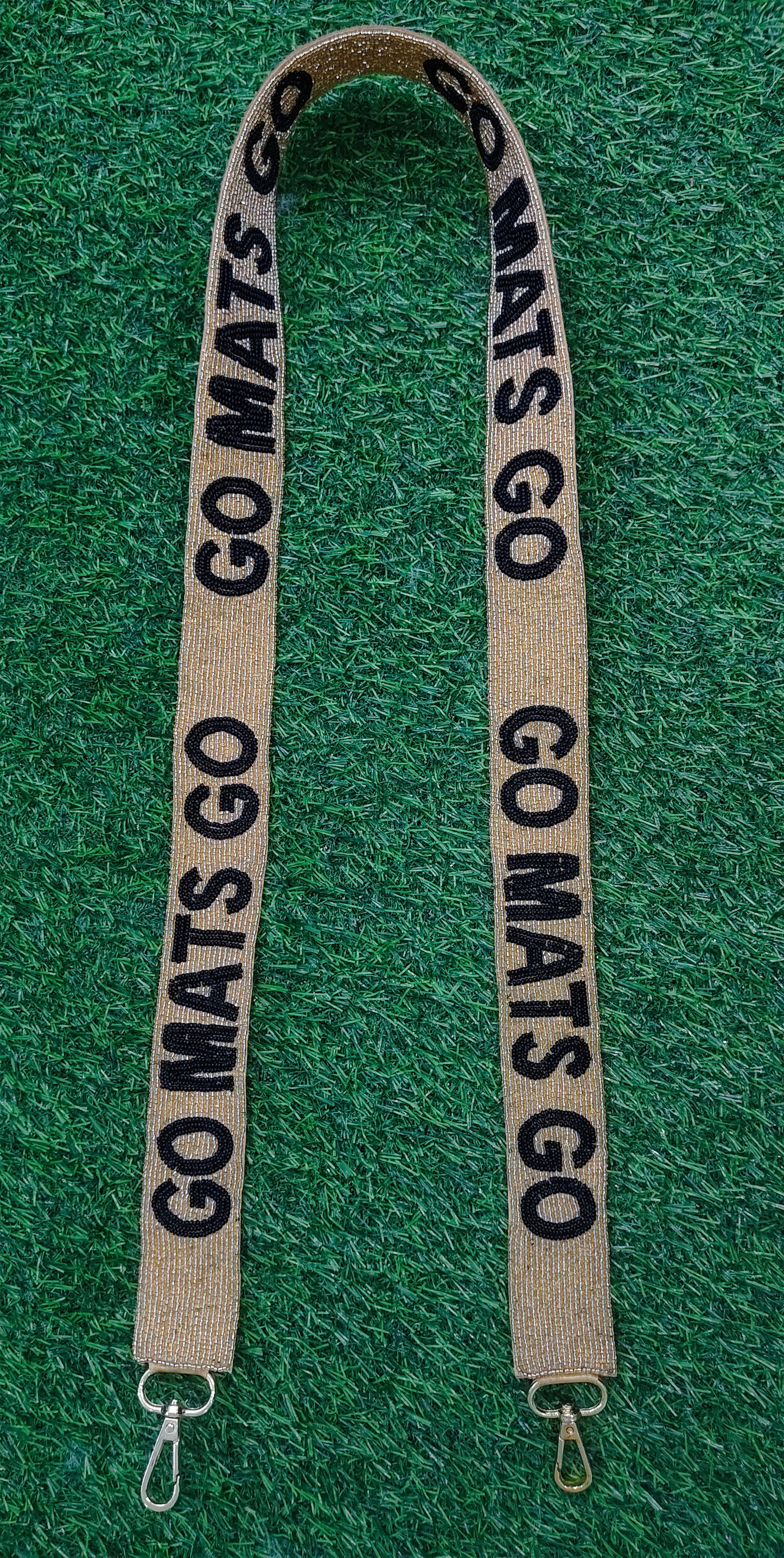 Beaded Purse Straps – MVG Tigers, BYU Cougars, Roll Tide, Go Cats Go, Spirit of Texas, Geaux, Jets, Go Mats Go (47" x 1.5")