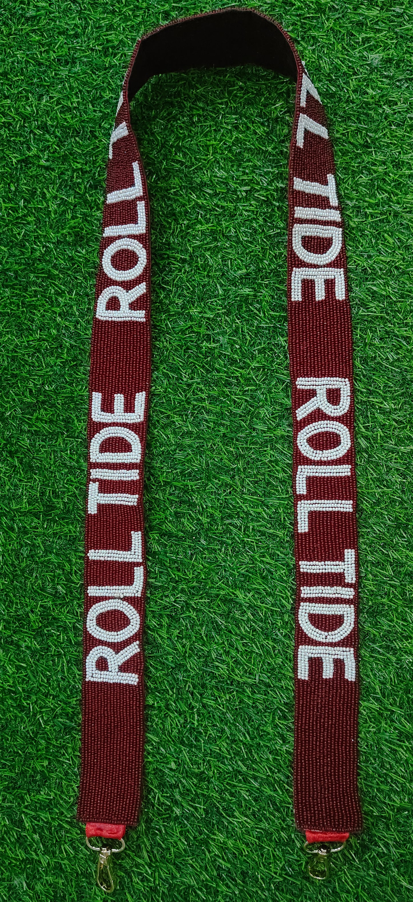 Beaded Purse Straps – MVG Tigers, BYU Cougars, Roll Tide, Go Cats Go, Spirit of Texas, Geaux, Jets, Go Mats Go (47" x 1.5")