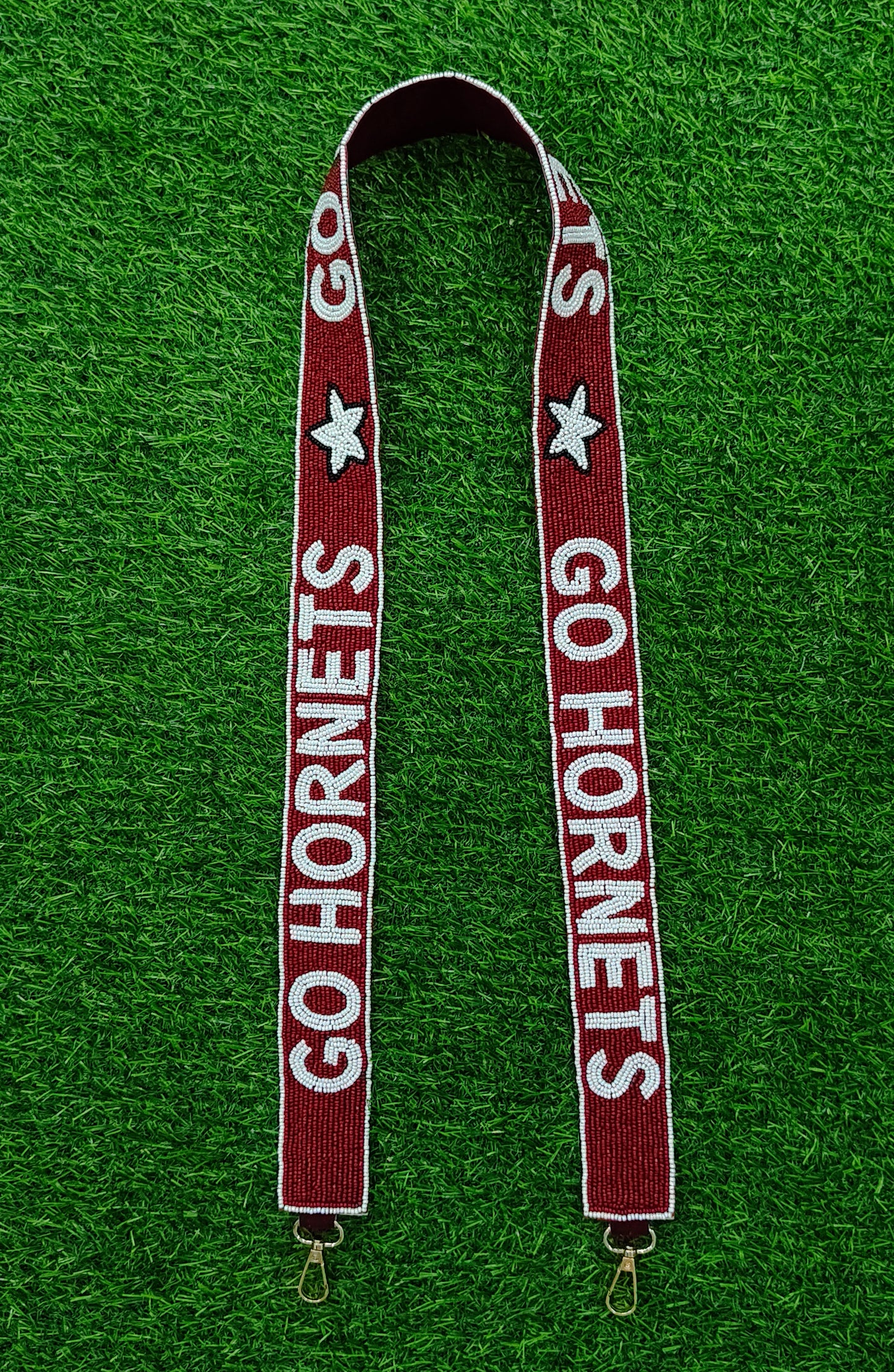 Beaded Purse Straps – Alabama, Kansas Jayhawks, USM Golden Eagles, Texas Longhorns, Miami Hurricanes, Creighton Bluejays, Alabama State Hornets