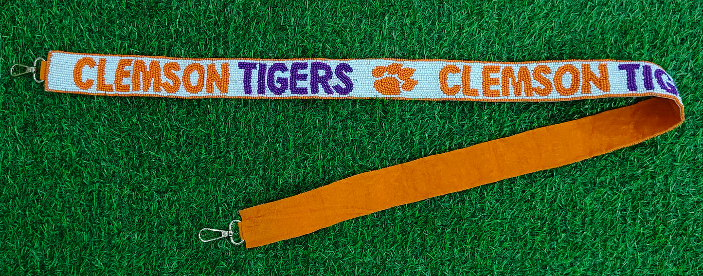 Beaded Purse Straps – PSU Gorillas, Guns Up Rangers, HBTD, ASU Braves, Woo Damn Pig, Samford Bulldogs, Katy Tigers, Clemson Tigers