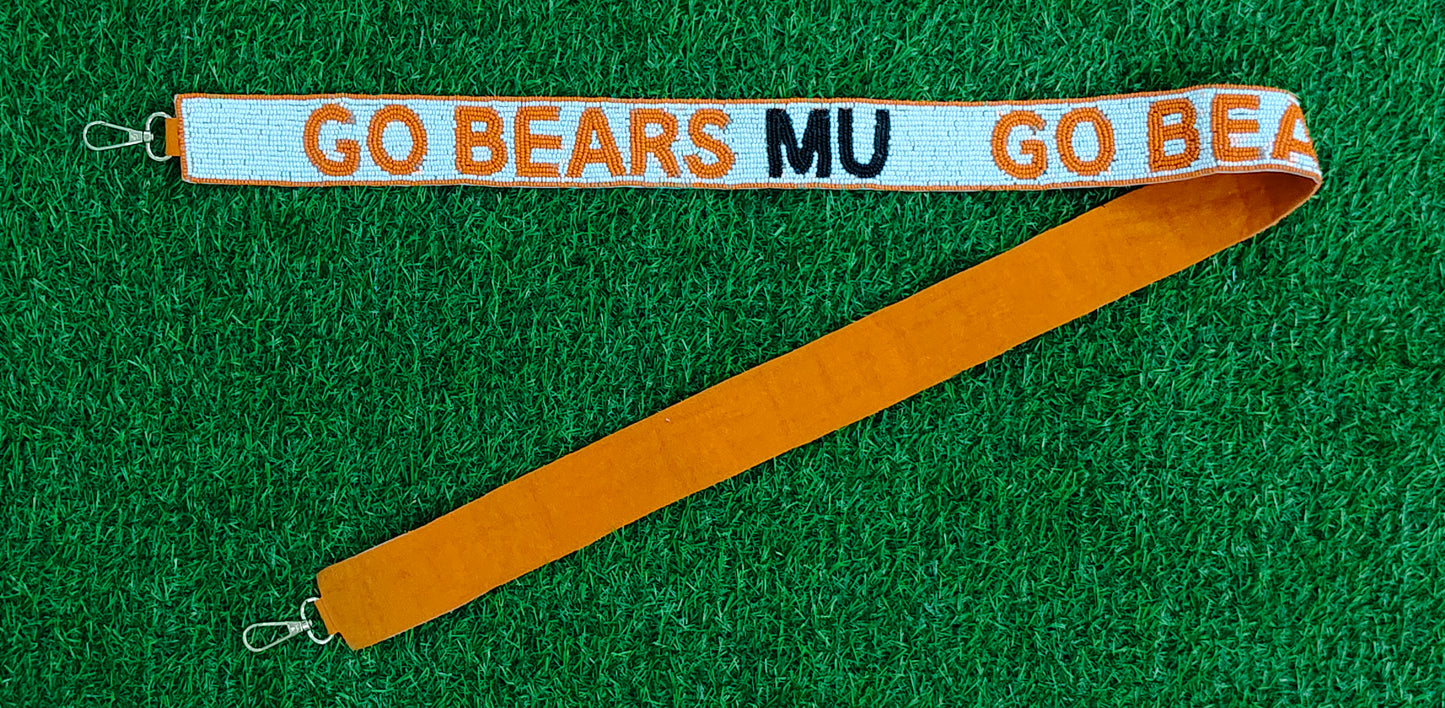 Beaded Purse Straps – UC Bearcats, DBU Patriots, Stockton Stallions, Go Bears MU, Celtics, Panthers, Go Vipers, ETBU Tigers Shoulder Straps