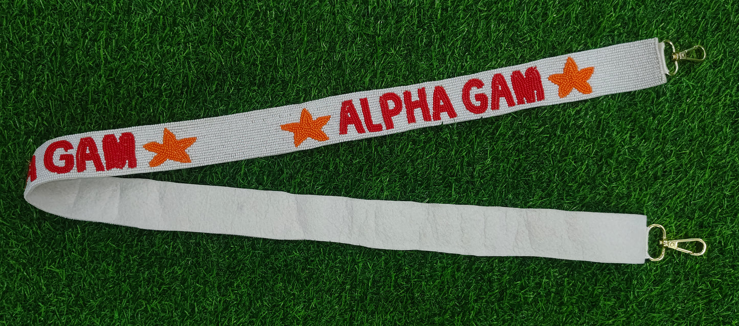 Beaded Purse Straps – GO HEELS, DUNKELMAN, CLAWS OUT!, ALPHA GAM, GIG'EM, GO BOMBERS, GO CARDS, SIC'EM BEARS Shoulder Straps