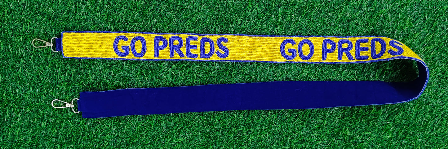 Beaded Purse Straps – ROLL PARDS, TEXAS RANGERS, NYR, SAINTS, GO PREDS, BOW UP, KU, RISE UP Bag Straps