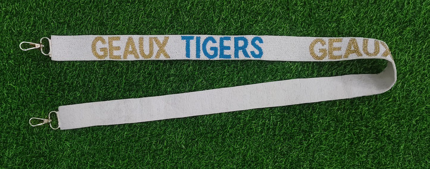 Beaded Purse Straps – EKU Colonels, Cheer Athletics, Geaux Tigers, Riff Ram, Tennessee, Paw Print, Black Stars, Lightning Bolt Shoulder Straps