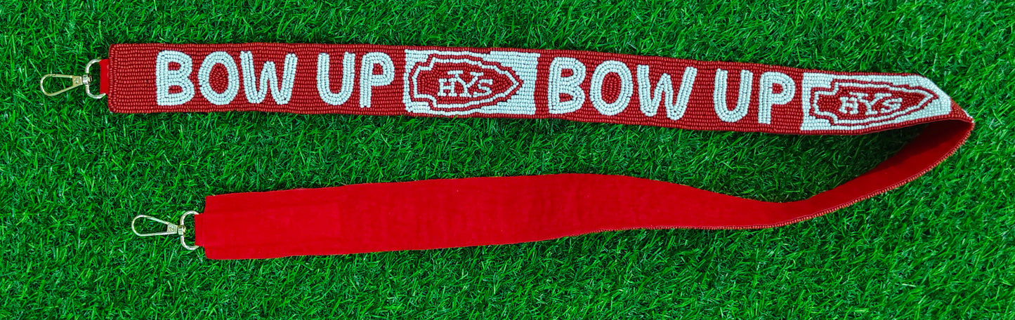 Beaded Purse Straps – ROLL PARDS, TEXAS RANGERS, NYR, SAINTS, GO PREDS, BOW UP, KU, RISE UP Bag Straps